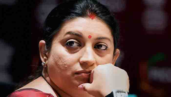 Smriti Irani gives a strong reply to Congress chief Rahul Gandhi