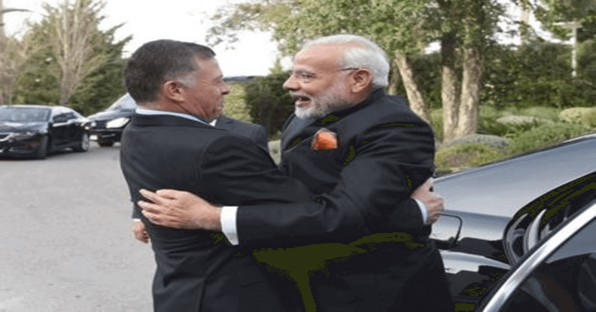 Jordan King Abdullah II bin Al-Hussein and Prime Minister Narendra Modi