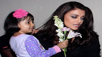 Aaradhya and Aishwarya Rai