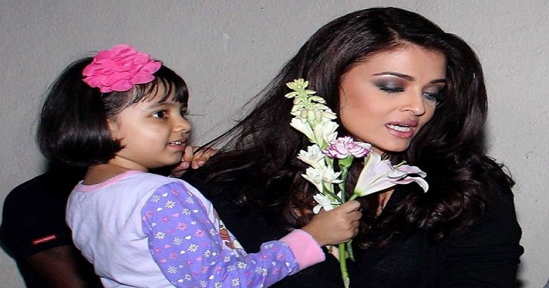 Aaradhya and Aishwarya Rai