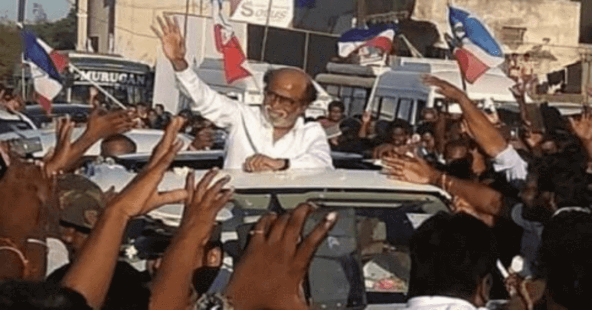 Rajinikanth waves to fans