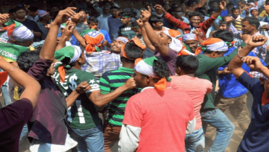 Congress supporters in Meghalaya