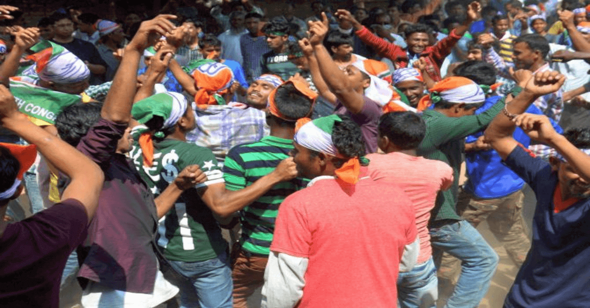 Congress supporters in Meghalaya