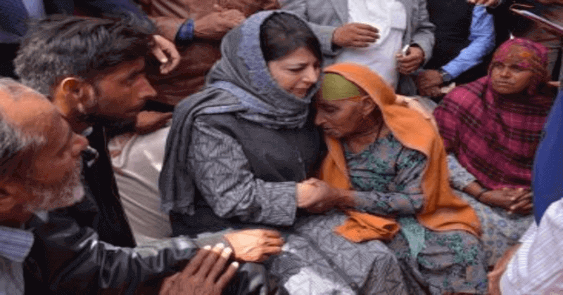 Jammu and Kashmir chief minister Mehbooba Mufti visit Poonch civilians