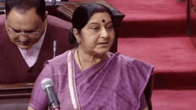 Sushma Swaraj at Rajya Sabha