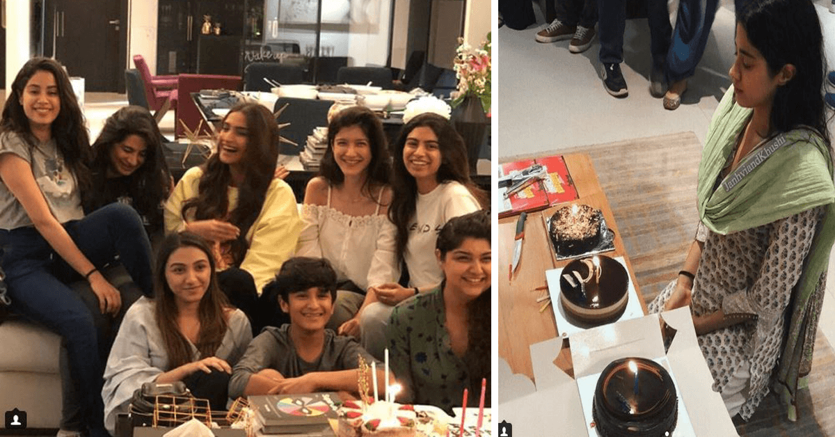 jhanvi kapoor celebrated birthday with kapoor family