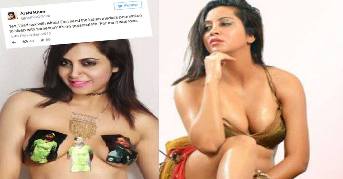 arshi-khan-apologises-to-cricketer-shahid-afridi-for-her-false-claim-of-having-sex-tweet