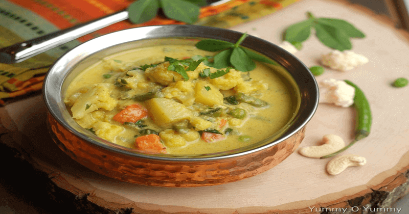 Vishu mixed vegetable curry