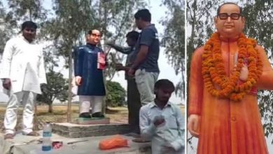 ambedkar-statue-in-up-gets-a-change-in-colour