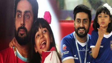 Aradhya Bachchan And Father Abhishek