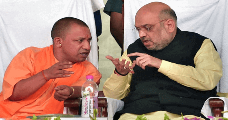 Amith Shah & Yogi Adithyanath in Rae Bareli