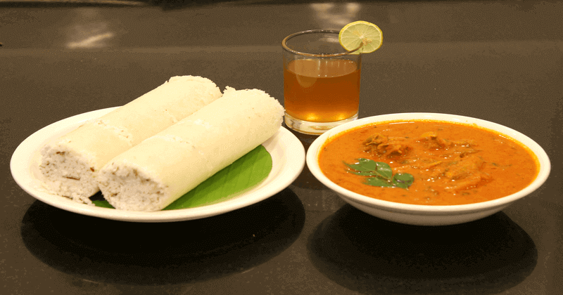 Kerala–styled breakfast