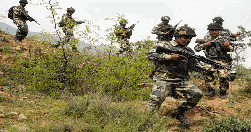 gunfight between CRPFs & Maoists