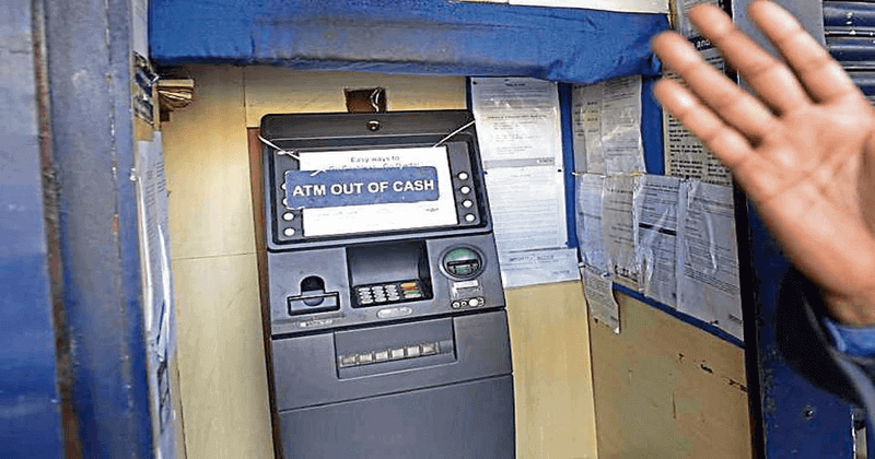 no cash in ATMs