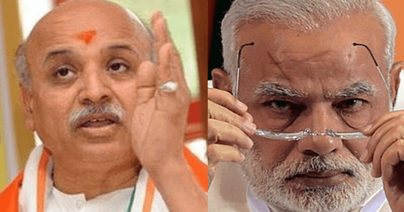 Praveen Togadia and Narendra Modi