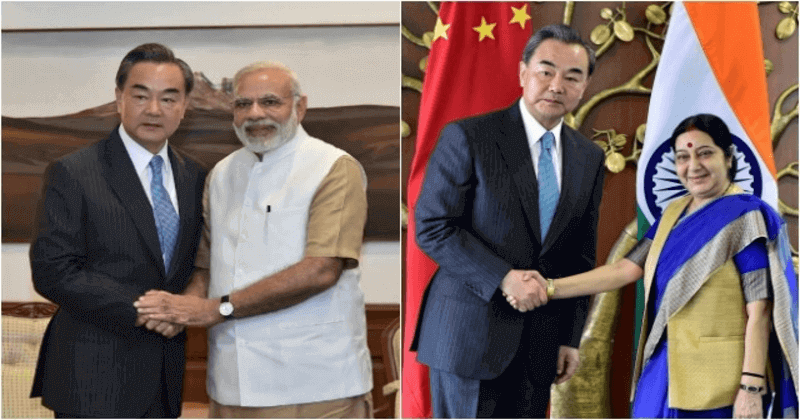 Sushma Swaraj meets Chines counterpart