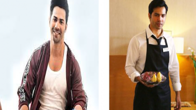 Varun Dhawan as a hotel employee