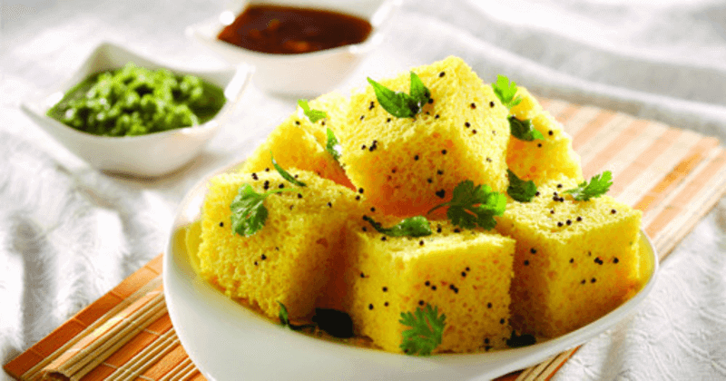 Gujarati breakfast- Dhokla