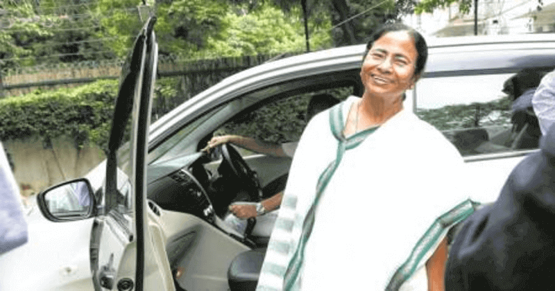 Mamta Banerjee on a visit