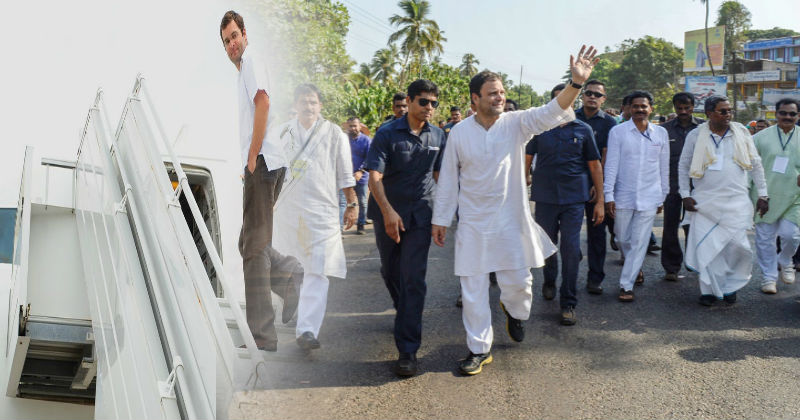 rahul gandhi plane grounded