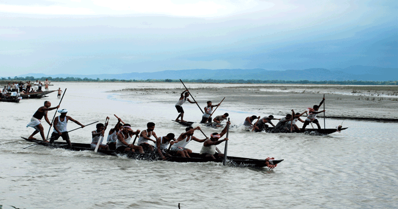 Boat race in Assam