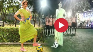 sagarika-plays-football