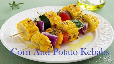 Corn And Potato Kebabs