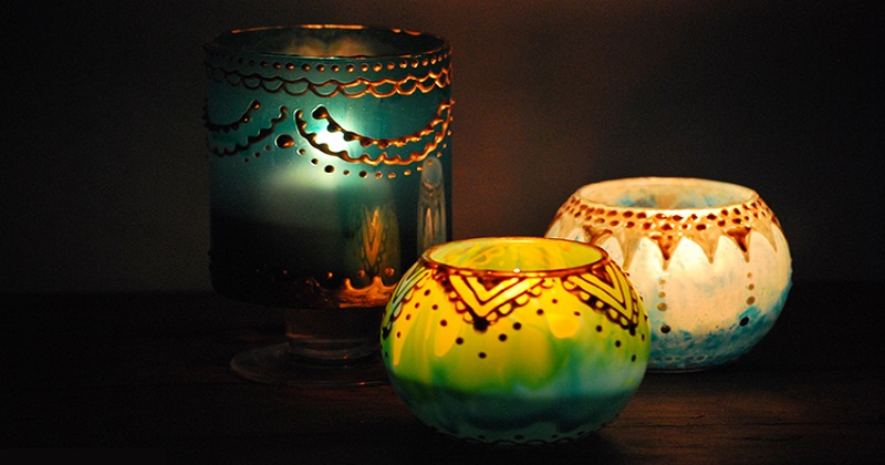 handmade moroccan candle jar