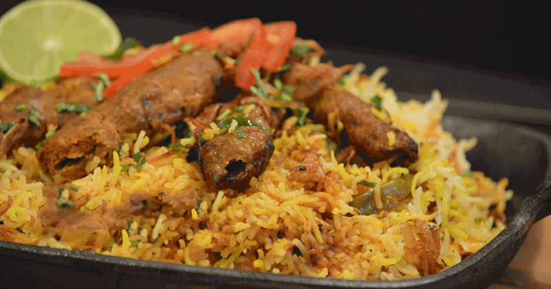 Kashmiri Kabab Biryani