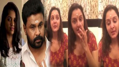 Manju-Warrier's-dad-passed-away,-Dileep-paid-respects
