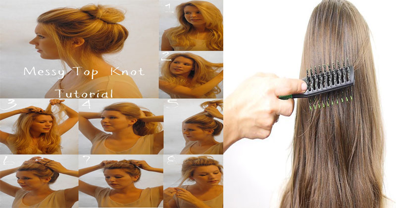 Messy Bun Hairstyle: Step By Step Tutorial – East Coast ...