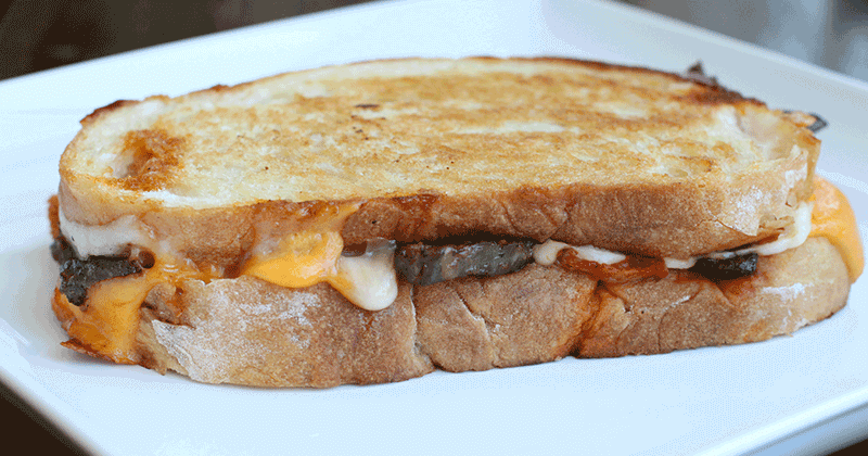 Onion And Cheese Pepper Sandwich