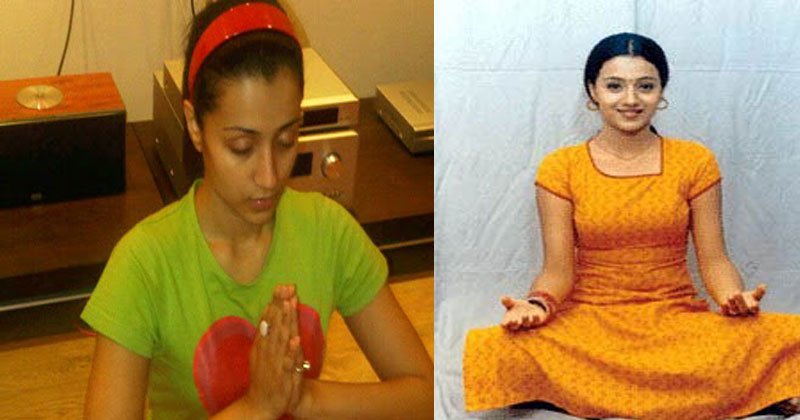 South-Indian-Celebrity-doing-Yoga