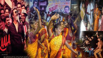 Watch-how-fans-celebrated-Rajinikanth’s-‘Kaala’!