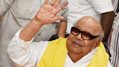 DMK leader M Karunanidhi