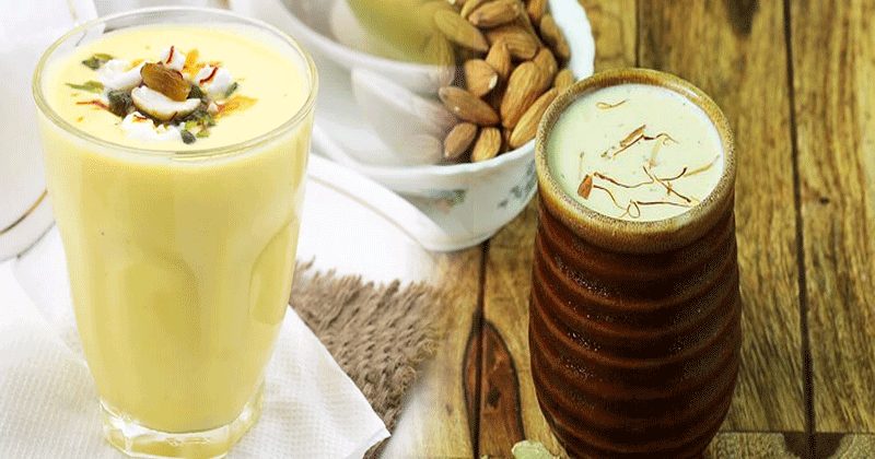 Rose Flavoured Golden Badam Milk