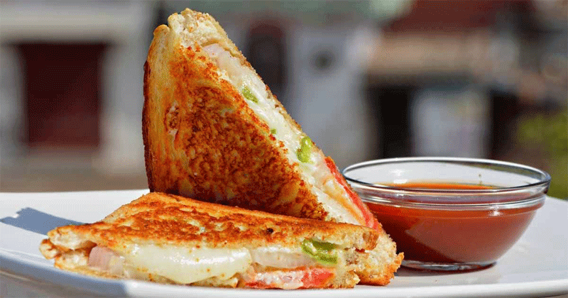 Bombay Masala Sandwich with Rocket Leaves