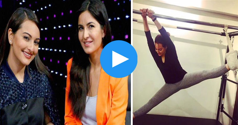 Workout Video Caption of Bollywood Diva Sonakshi with Katrina Kaif is so Funny! Workout Video Caption of Bollywood Diva Sonakshi with Katrina Kaif is so Funny!