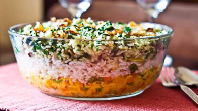 Layered Vegetable Tricolor Biryani