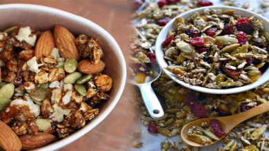 Walnut and Flax Seed Trail Mix With Figs and Honey