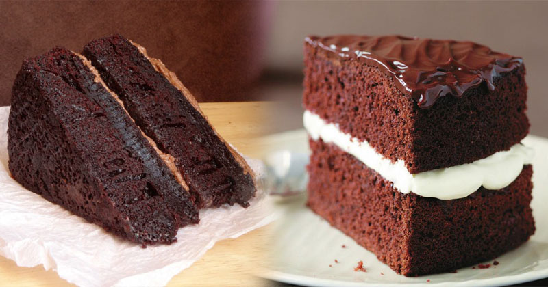 Eggless Devil's Food Cake