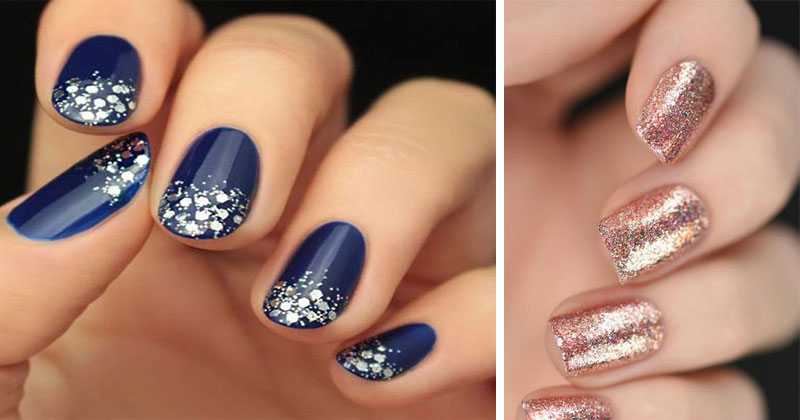 Step By Step Tutorial For Glitter Nail Designs