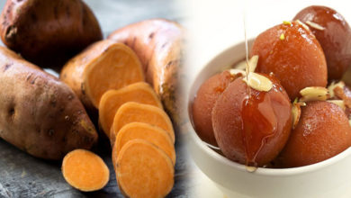 Sweet Potato Gulab Jamun