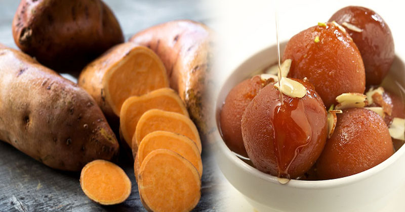 Sweet Potato Gulab Jamun