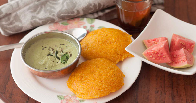 Healthy Pumpkin Carrot Idli