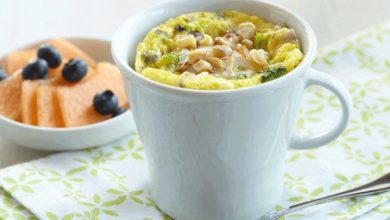 Microwaved Egg-Omelette-In-A-Mug