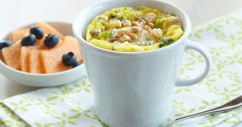 Microwaved Egg-Omelette-In-A-Mug