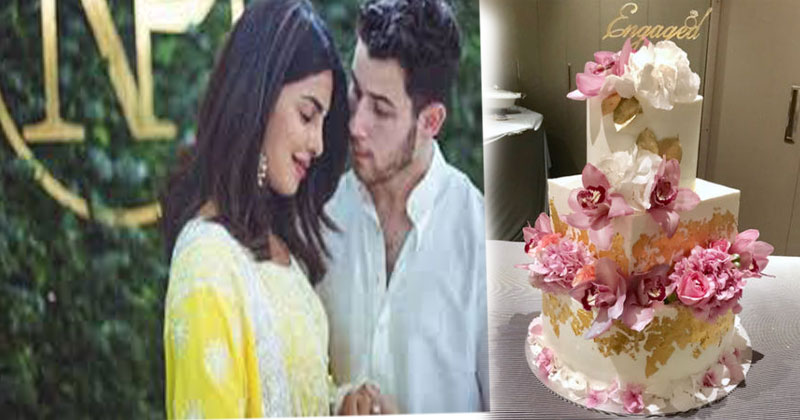 Priyankla-Chopr's-engagement-cake