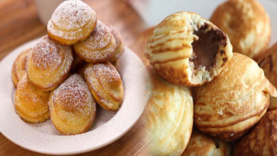 Danish Chocolate Pancake Puffs