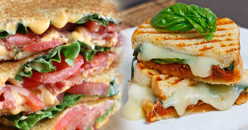 Grilled Tomato And Cheese Sandwich